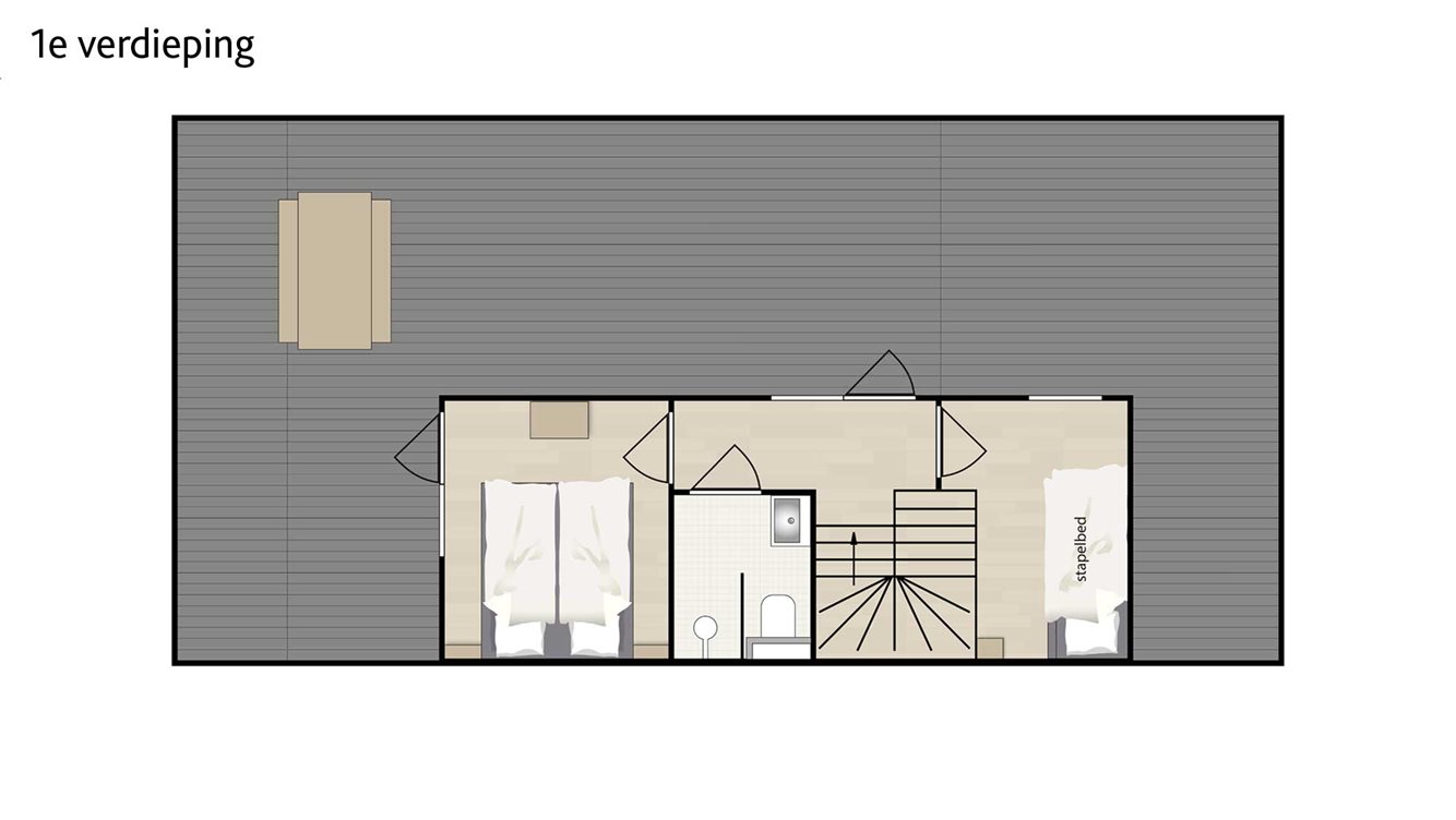 10pers vakantiehuisje Kokmeeuw Molecaten Park Waterdunen plattegrond 02