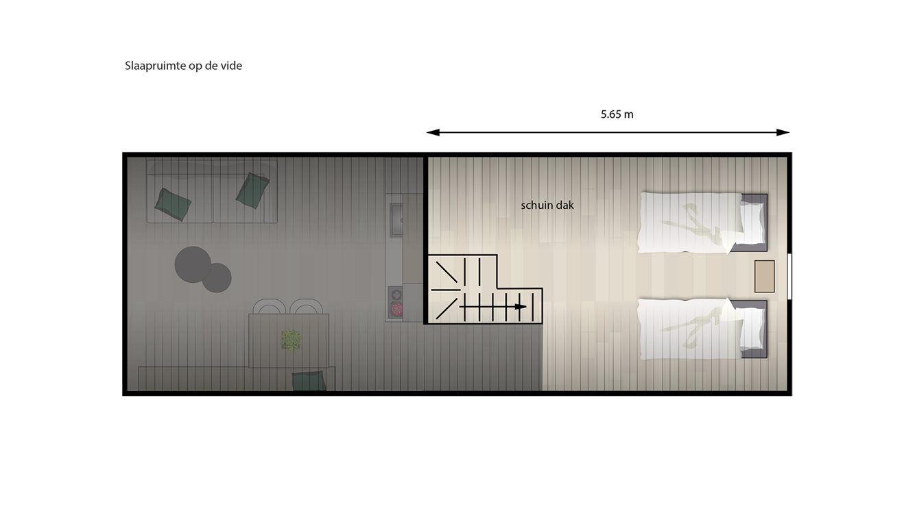 4pers vakantiehuisje Strandplevier Molecaten Park Waterdunen plattegrond 02