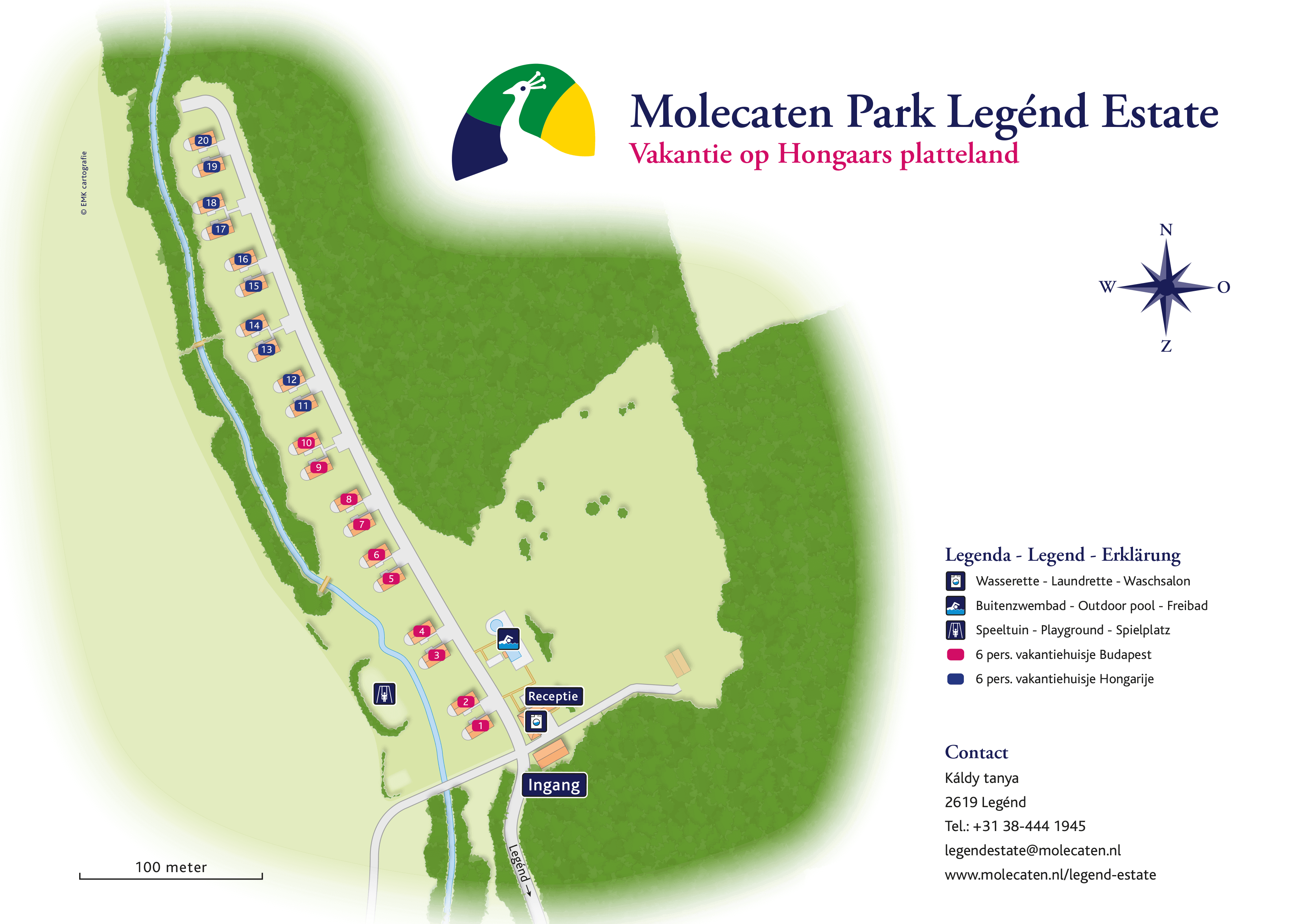 Molecaten Park Legénd Estate accommodation.parkmap.alttext
